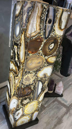 Grande lampe en plaque agate de Brésil