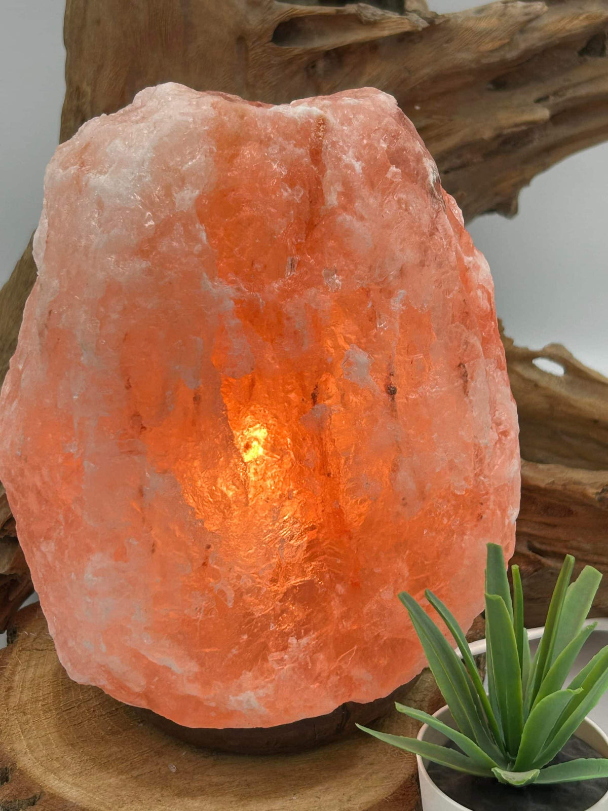 Lampe de sel brut