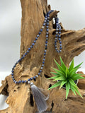 Collier pompon Sodalite